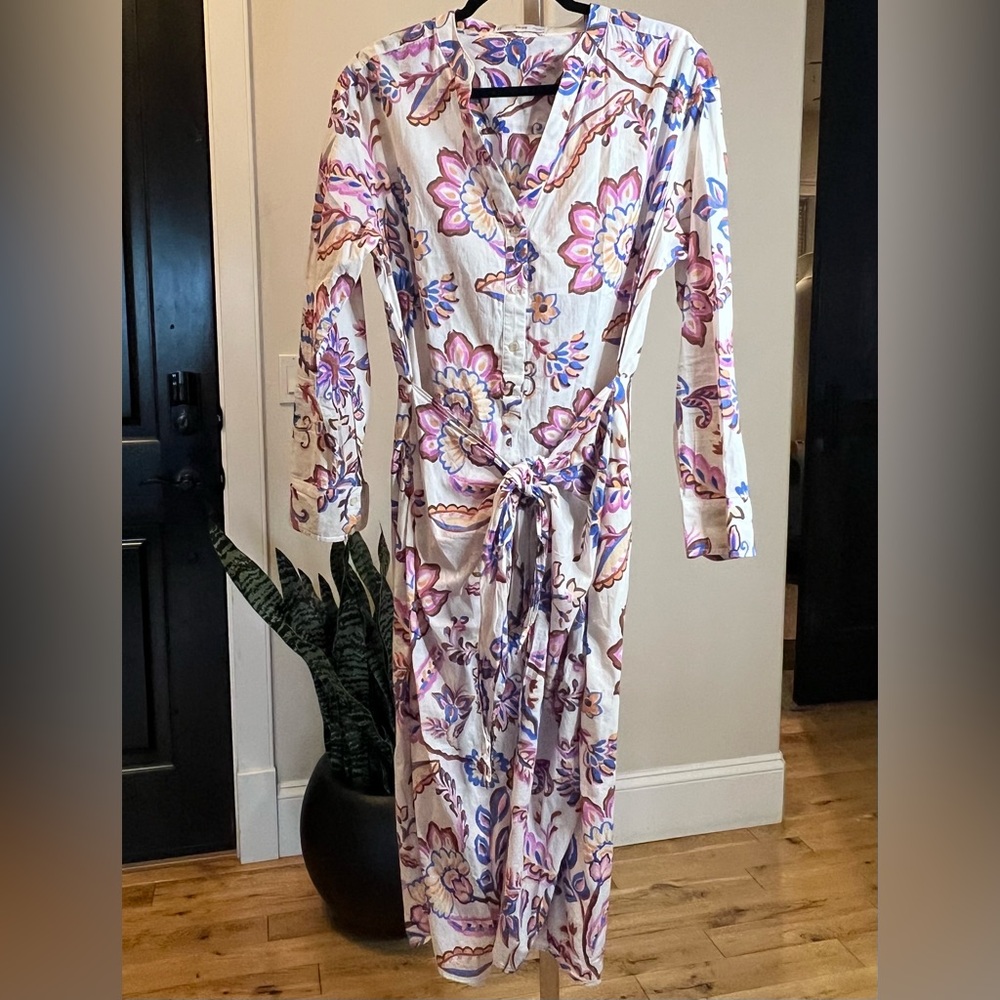 MNG Multicolor Floral Long Sleeve Dress